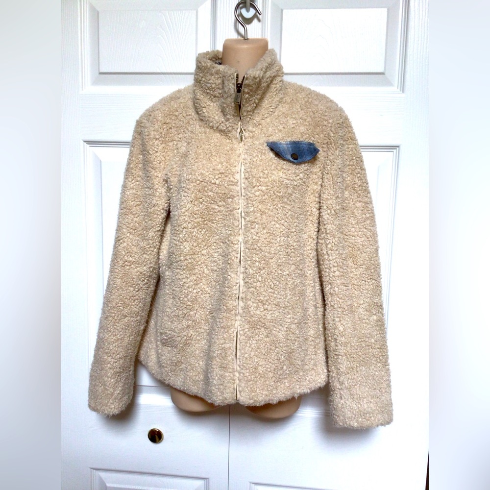Pendleton Sherpa full Zip plaid collar.